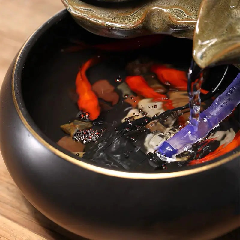 Ceramic Zen Desk Fountain for Calm Focus